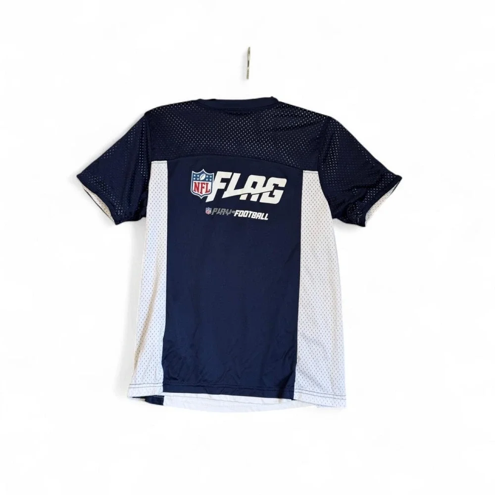 NFL Flag Youth Large Tennessee Titans Reversible Jersey Augusta Sportswear